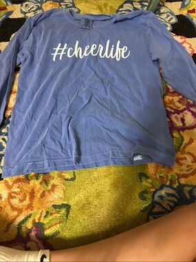 #cheerlife Blue Long Sleeve Tee